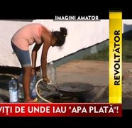 IMAGINI REVOLTATOARE! Iau apa din canal si o vand drept plata la restaurante